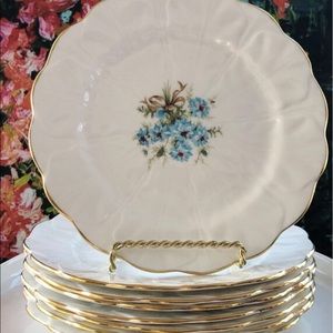 🛑SALE🛑8 Pieces of Aynsley Bone China Crocus Style 8.25” Plates
